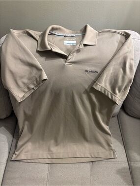 Columbia Men's Light Beige Performance Polo